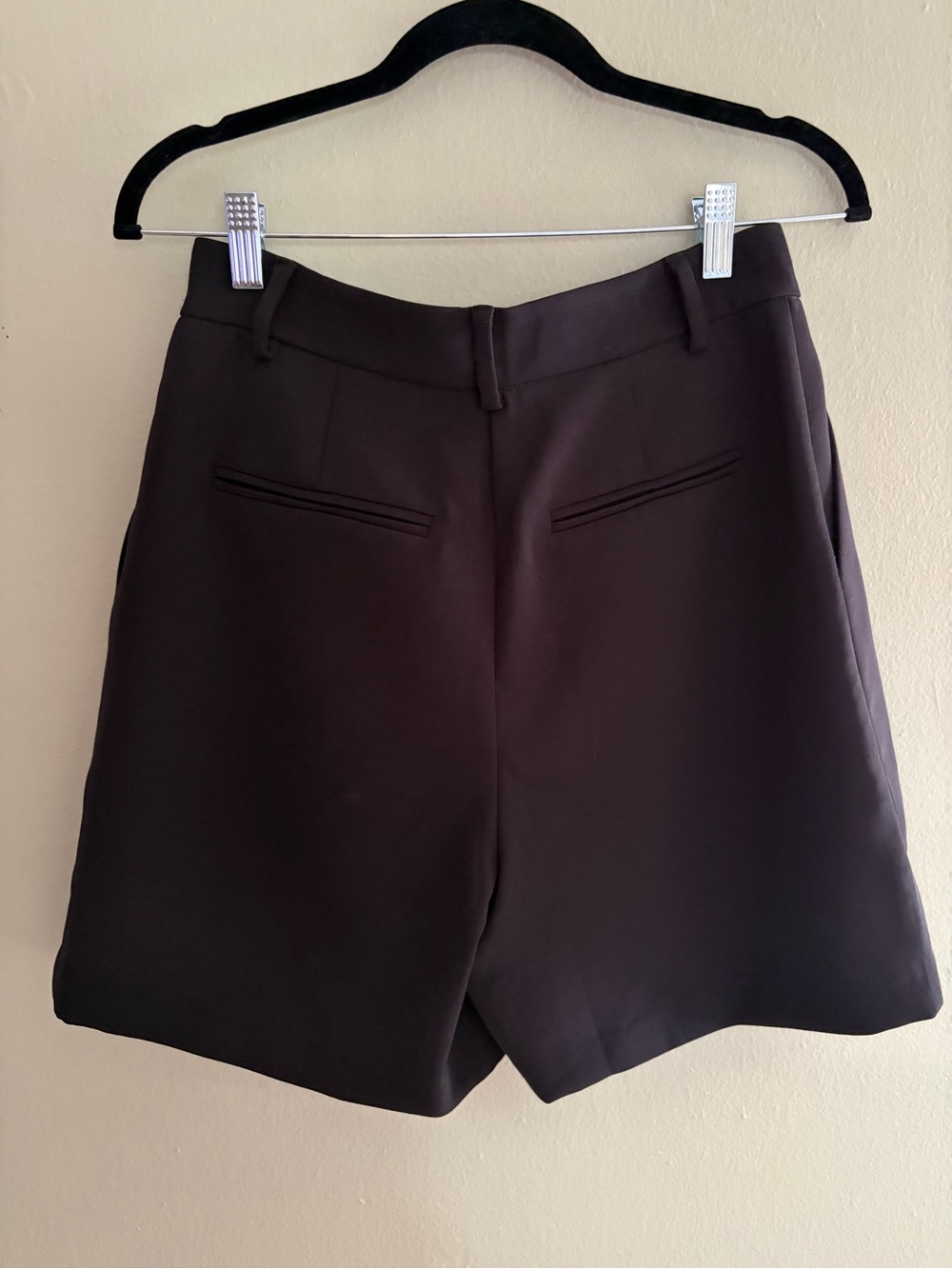 Grey Lab Black High-Rise Tailored Women's Shorts - Picture 7 of 10